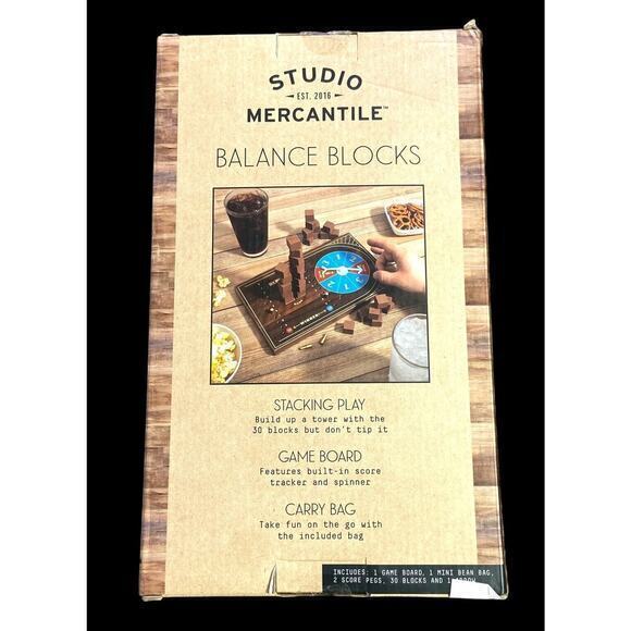 Studio Mercantile Balance‎ Blocks Stacking Game Set 35 Pieces NWB - Picture 4 of 6